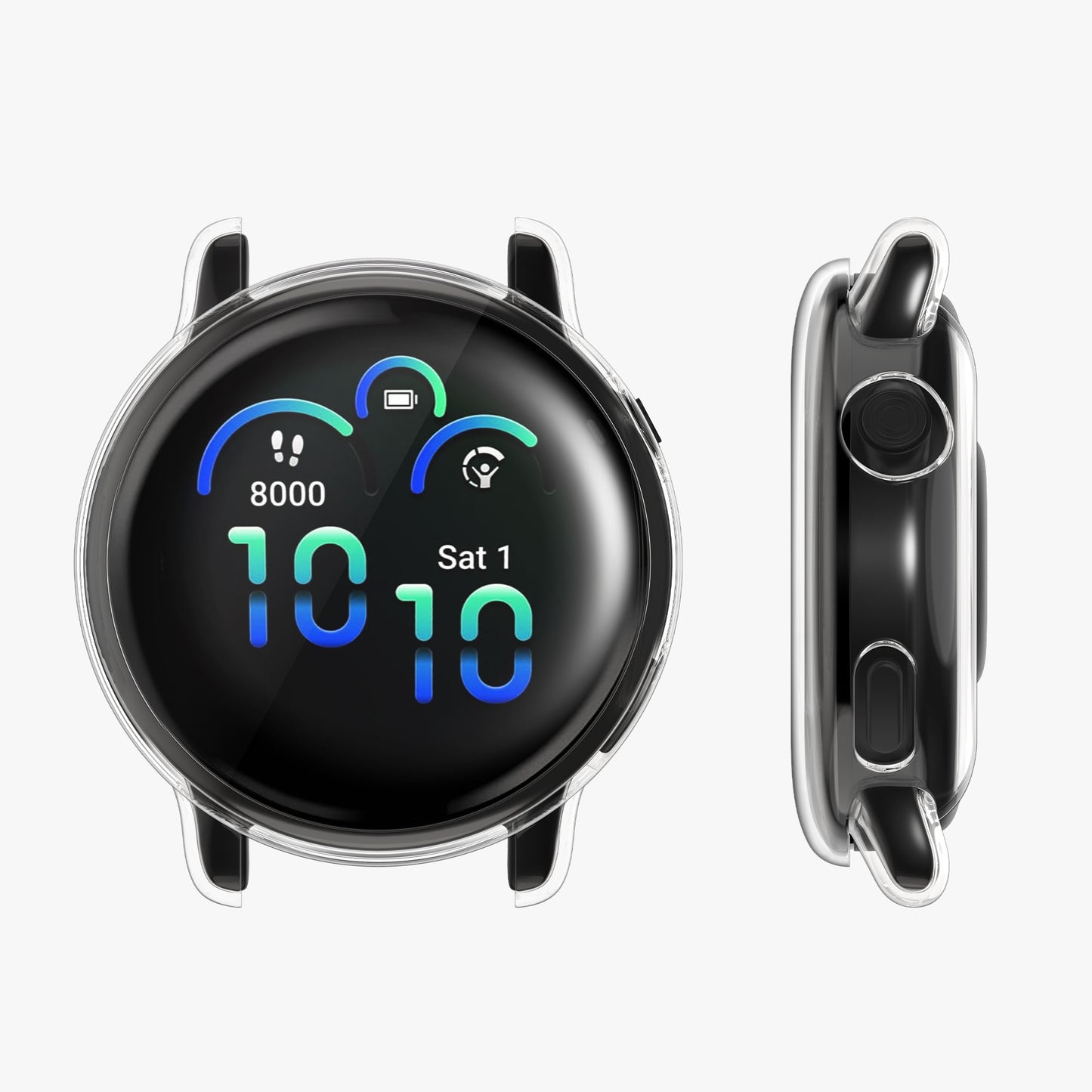 kwmobile Full Body Display Cover Set for Garmin vivoactive 6 (42mm) / Active 6 Protective Case