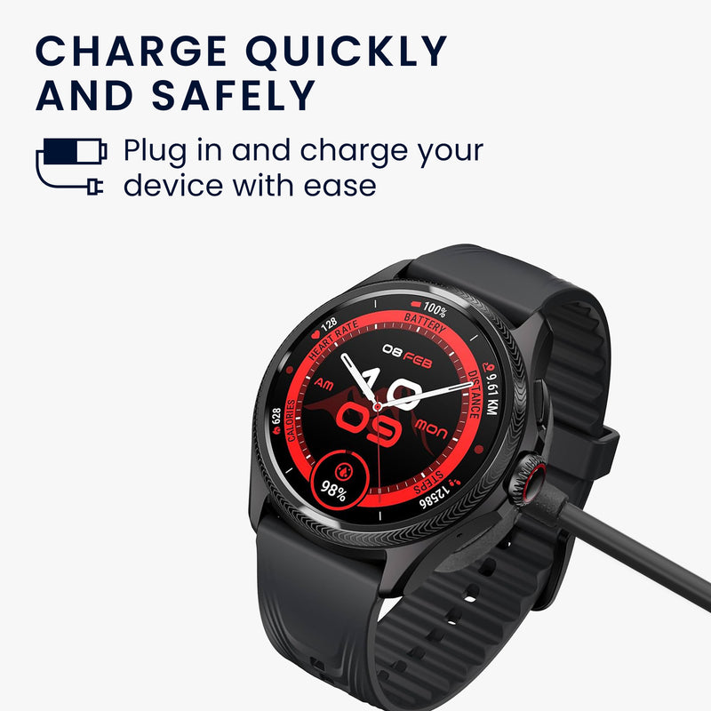 kwmobile USB Cable Charger compatible with Ticwatch Pro 5 Enduro / Pro 3 / E3 / Atlas Charging Cable Smart Watch Replacement Cable Fitness Tracker Charger