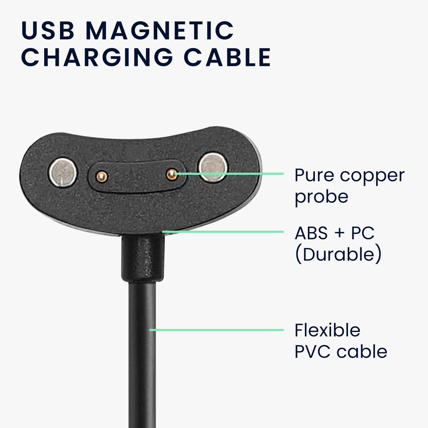 kwmobile USB Cable Charger compatible with Ticwatch Pro 5 Enduro / Pro 3 / E3 / Atlas Charging Cable Smart Watch Replacement Cable Fitness Tracker Charger