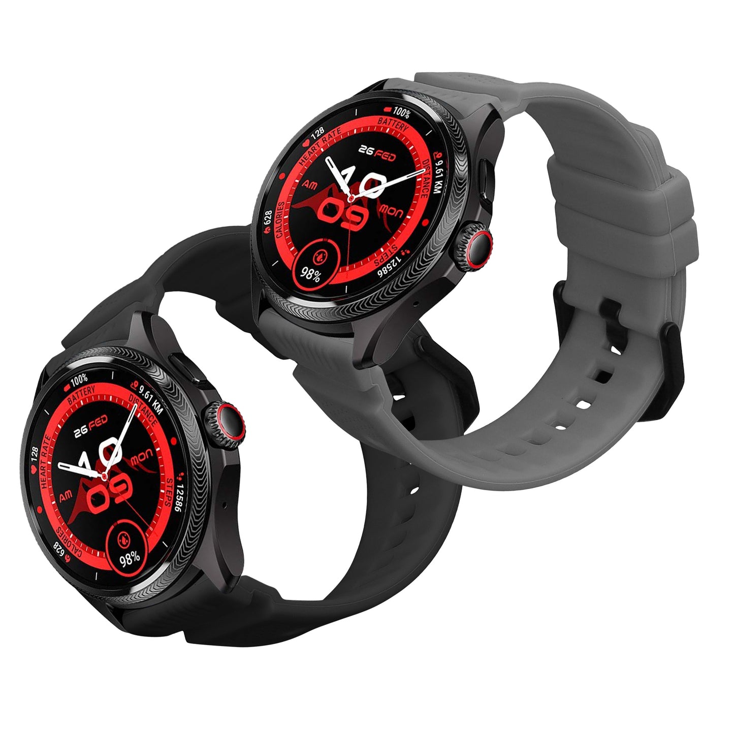 kwmobile Watch Strap for Ticwatch Pro 5 Enduro / Pro 5 / Atlas / iTouch Air 3 Strap Fitness Tracker Band Set Replacement Strap Smartwatch