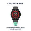 kwmobile Watch Strap for Ticwatch Pro 5 Enduro / Pro 5 / Atlas / iTouch Air 3 Strap Fitness Tracker Band Set Replacement Strap Smartwatch