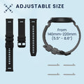 kwmobile Watch Strap for Ticwatch Pro 5 Enduro / Pro 5 / Atlas / iTouch Air 3 Strap Fitness Tracker Band Set Replacement Strap Smartwatch