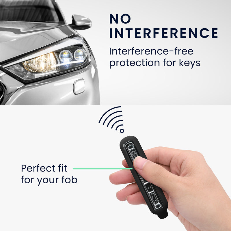 kwmobile Car Key Cover compatible with Volvo 4-Button Car Key Keyless Go - Key Cover