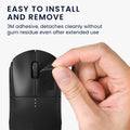 kwmobile Gaming Mouse Grip Tape for Universal Wireless Mouse Mouse Grip - Non-Slip Grip Tape for PC Mouse - Mouse Grip Tape in Various Sizes