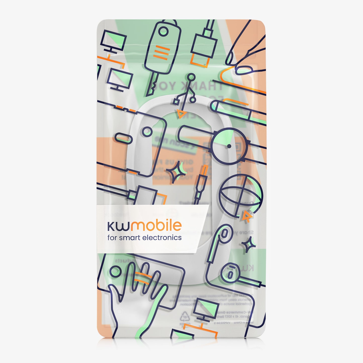 kwmobile Protective Case Compatible with Apple Magic Mouse 1 / 2 Cover - Non-Slip PC Mouse Cover Made of Soft Silicone
