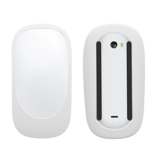 kwmobile Silikon Schutzhülle kompatibel mit Apple Magic Mouse 1 / 2 Hülle - Rutschfestes PC Maus Cover aus softem Silikon - Weiß Weiß  