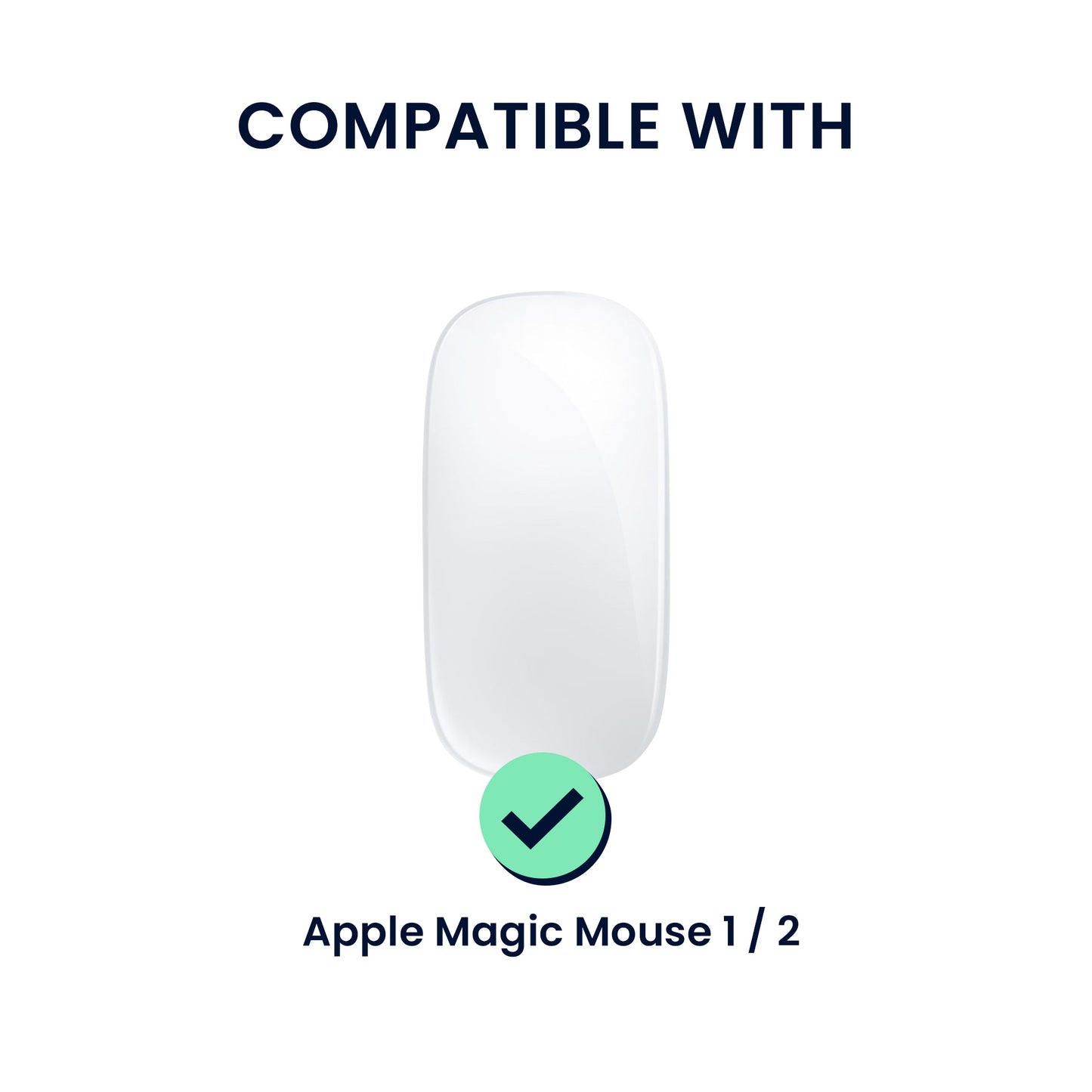 kwmobile Protective Case Compatible with Apple Magic Mouse 1 / 2 Cover - Non-Slip PC Mouse Cover Made of Soft Silicone