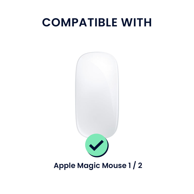 kwmobile Protective Case Compatible with Apple Magic Mouse 1 / 2 Cover - Non-Slip PC Mouse Cover Made of Soft Silicone