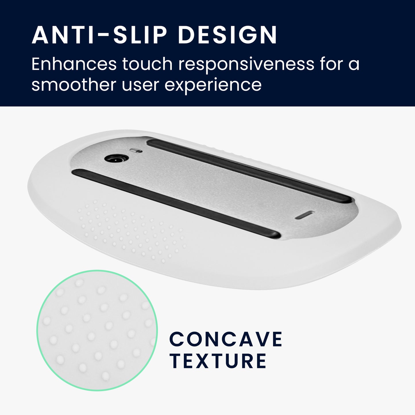 kwmobile Protective Case Compatible with Apple Magic Mouse 1 / 2 Cover - Non-Slip PC Mouse Cover Made of Soft Silicone