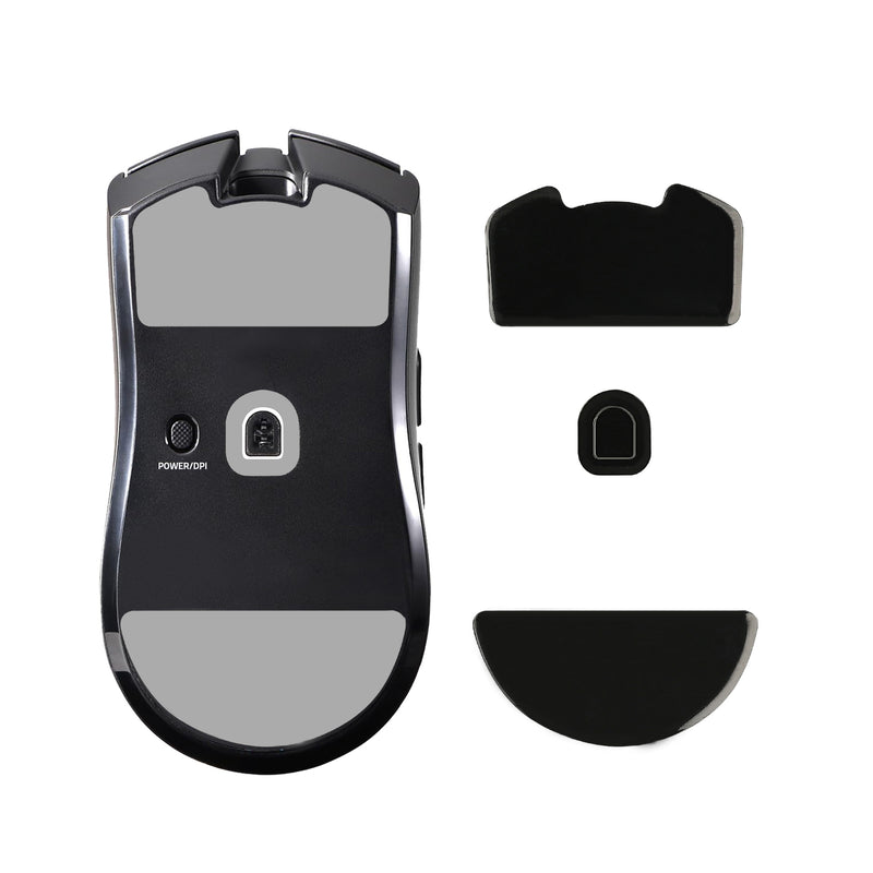 kwmobile Mouse Feet Sticker kompatibel mit Razer Viper V3 Pro Ersatz Glider - Mausfüße passgenau - Maus Glides in Schwarz Schwarz  