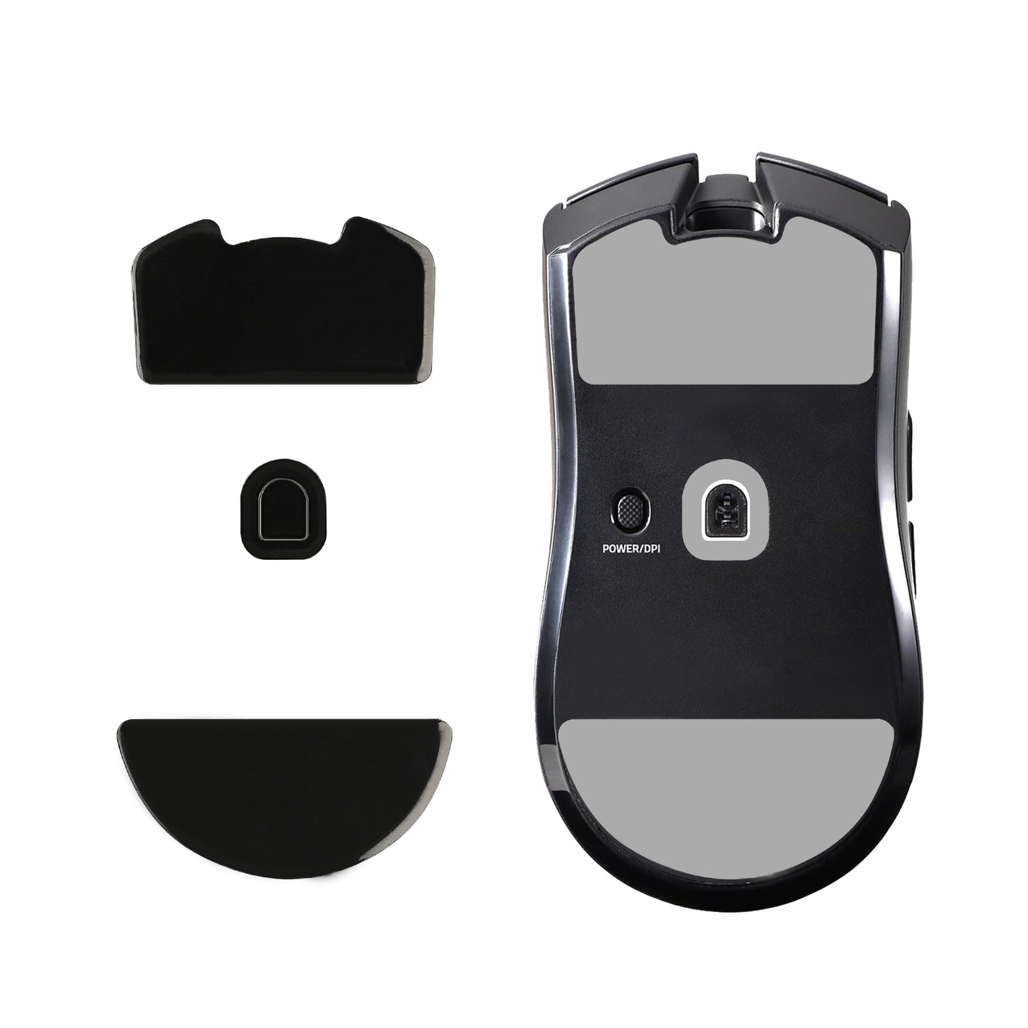 kwmobile Mouse Feet Stickers compatible with Razer Viper V3 Pro Replacement Glides Mouse Feet Precision Fit Mouse Glides