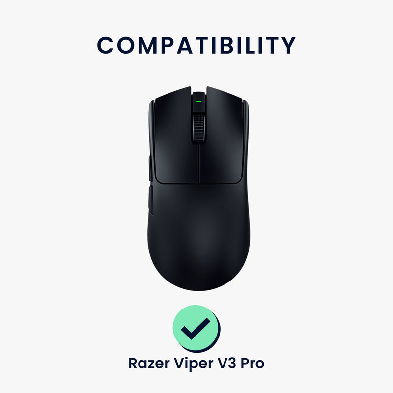 kwmobile Mouse Feet Stickers compatible with Razer Viper V3 Pro Replacement Glides Mouse Feet Precision Fit Mouse Glides