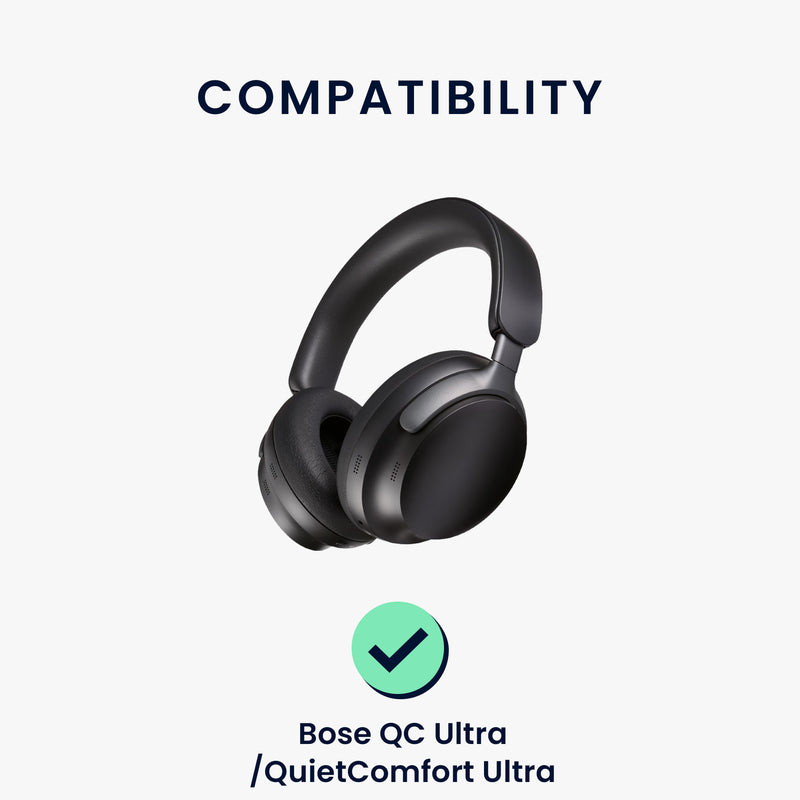 kwmobile Ear Pads for Bose QC Ultra / QuietComfort Ultra Earpad Replacement Headphone Spare Parts Over Ear Headphones