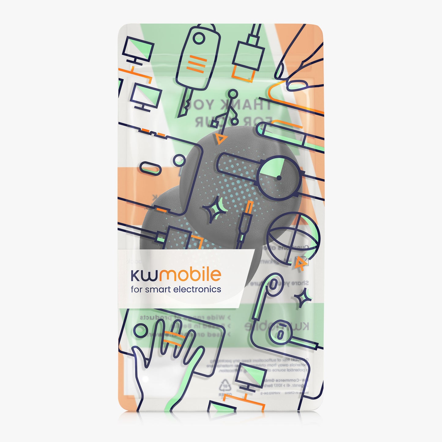 kwmobile Ear Pads for Jlab Go Work Gen 2 Earpads Replacement Headphone Spare Parts Headphone Replacement Pads Over Ear Headphones