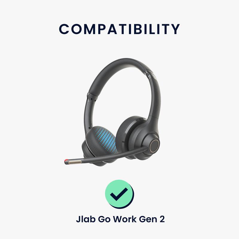 kwmobile Ear Pads for Jlab Go Work Gen 2 Earpads Replacement Headphone Spare Parts Headphone Replacement Pads Over Ear Headphones