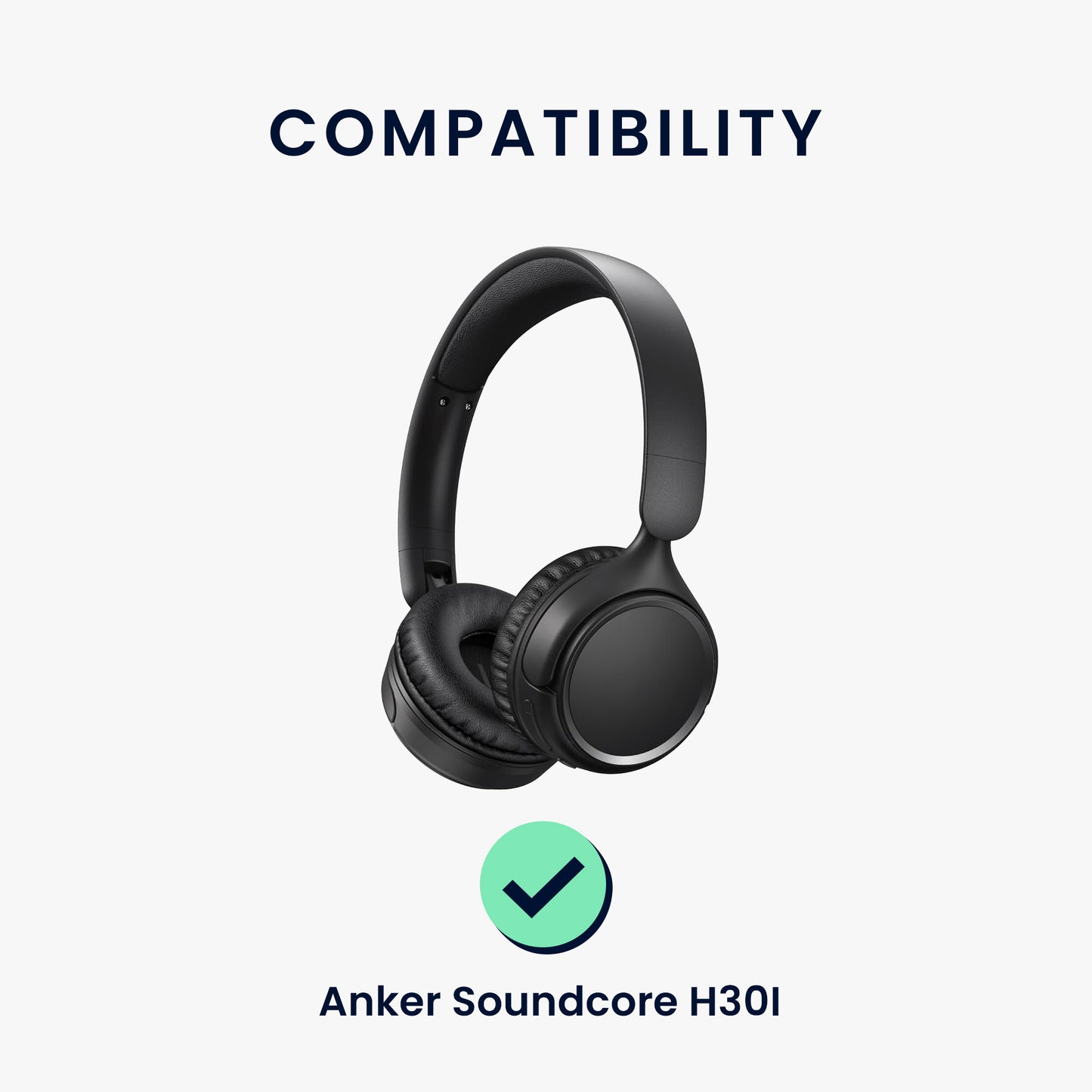 kwmobile Ear Pads for Anker Soundcore H30i Replacement Headphone Spare Parts Over Ear Headphones