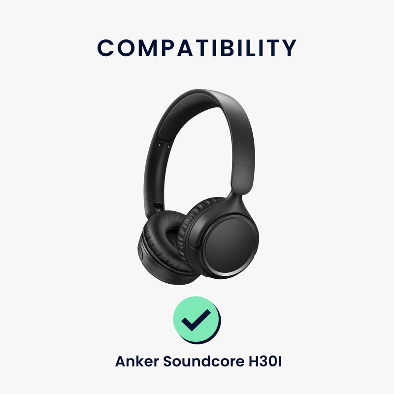 kwmobile Ear Pads for Anker Soundcore H30i Replacement Headphone Spare Parts Over Ear Headphones