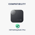 kwmobile Case Compatible with CMF Nothing Buds 2 Plus Headphones