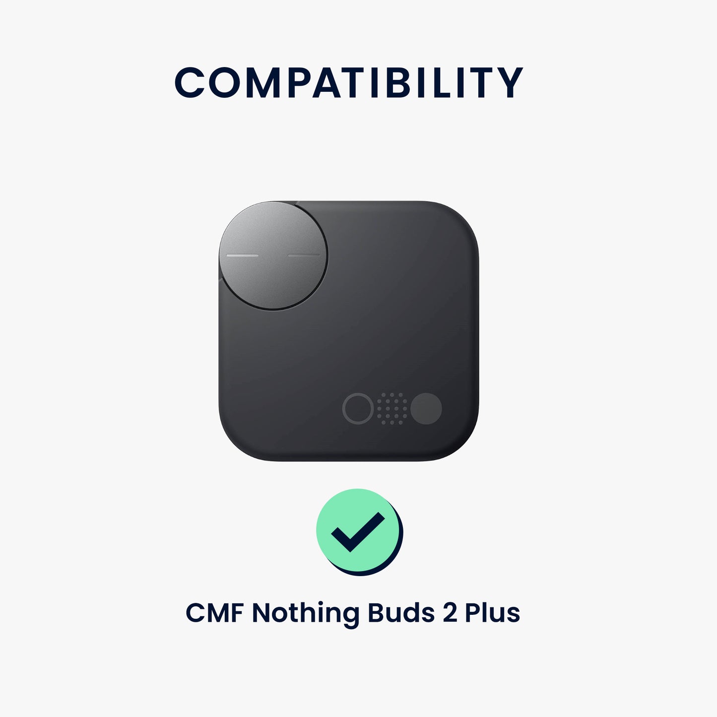 kwmobile Case Compatible with CMF Nothing Buds 2 Plus Headphones