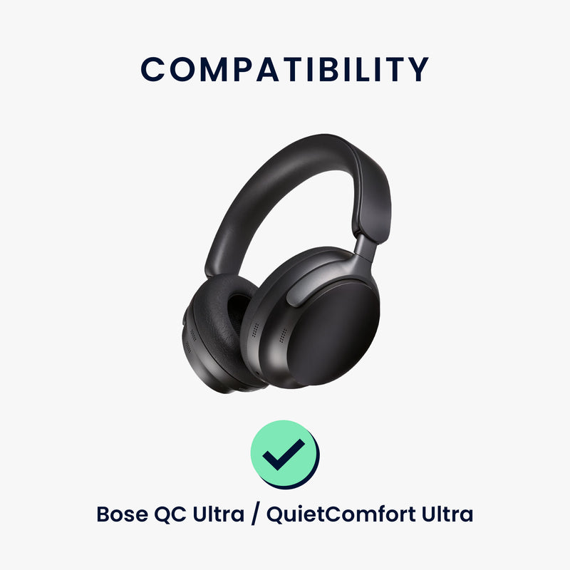 kwmobile Ear Pads for Bose QC Ultra / QuietComfort Ultra Ear Cushions Replacement Headphone Parts with Cooling Effect