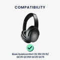 kwmobile Ear Pads for Bose Quietcomfort 35 35II 25 15 / QC35 QC35II QC25 QC15 Earpads Replacement Ear Cushion Headphone Spare Parts Headphone Replacement Pads with Cooling Effect