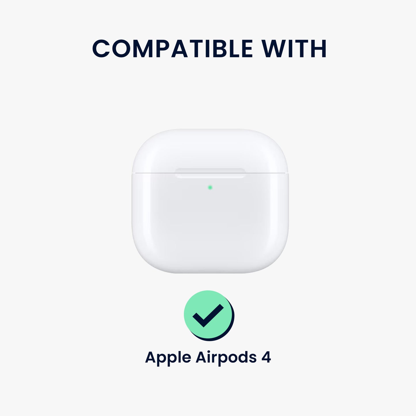 kwmobile Case for Apple Airpods 4 Case with Loop Protective Cover with Keychain Headphone Cover