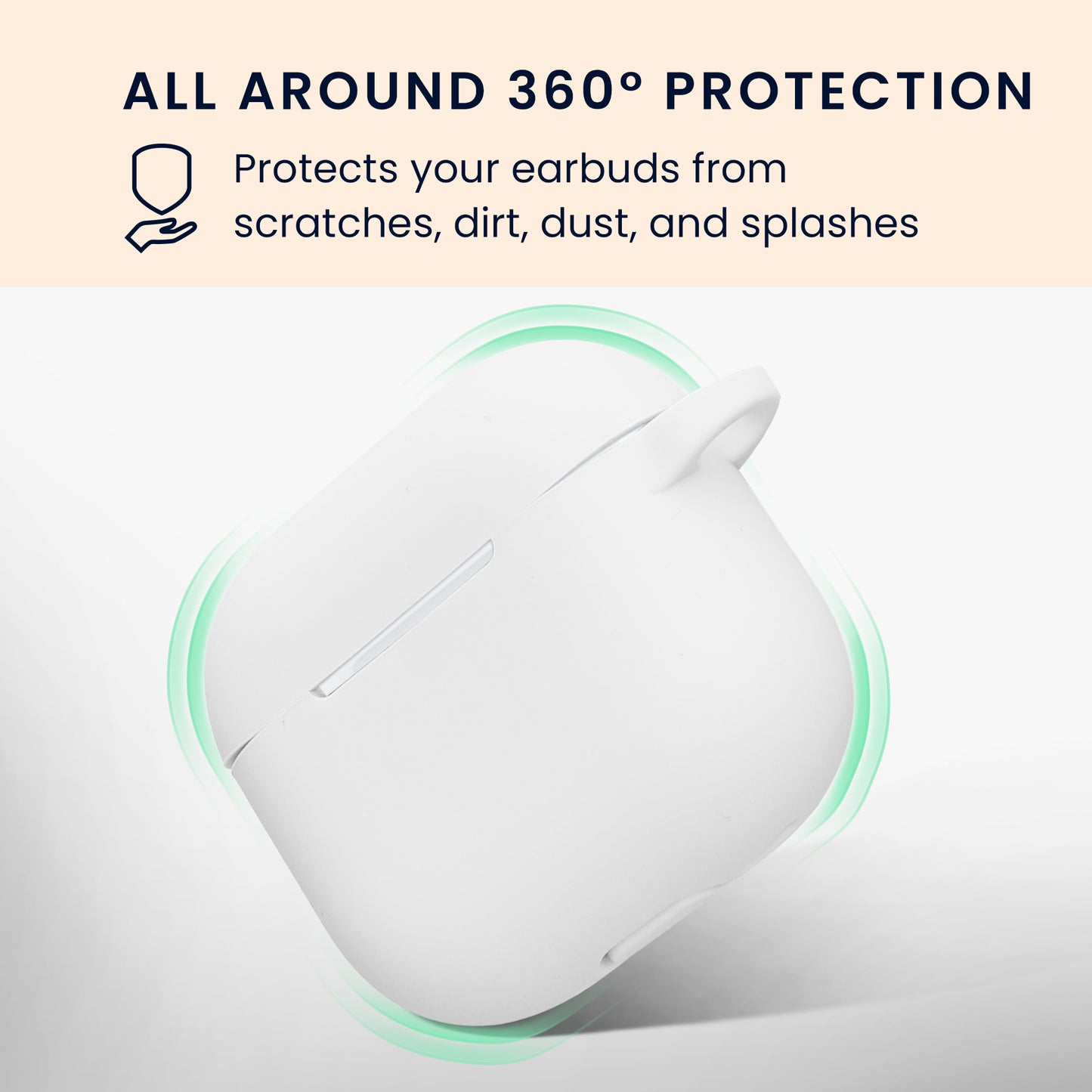 kwmobile Case for Apple Airpods 4 Case with Loop Protective Cover with Keychain Headphone Cover