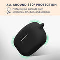 kwmobile Case for Sony WF-1000XM5 - Protective Cover with Loop Keyring Headphone Case