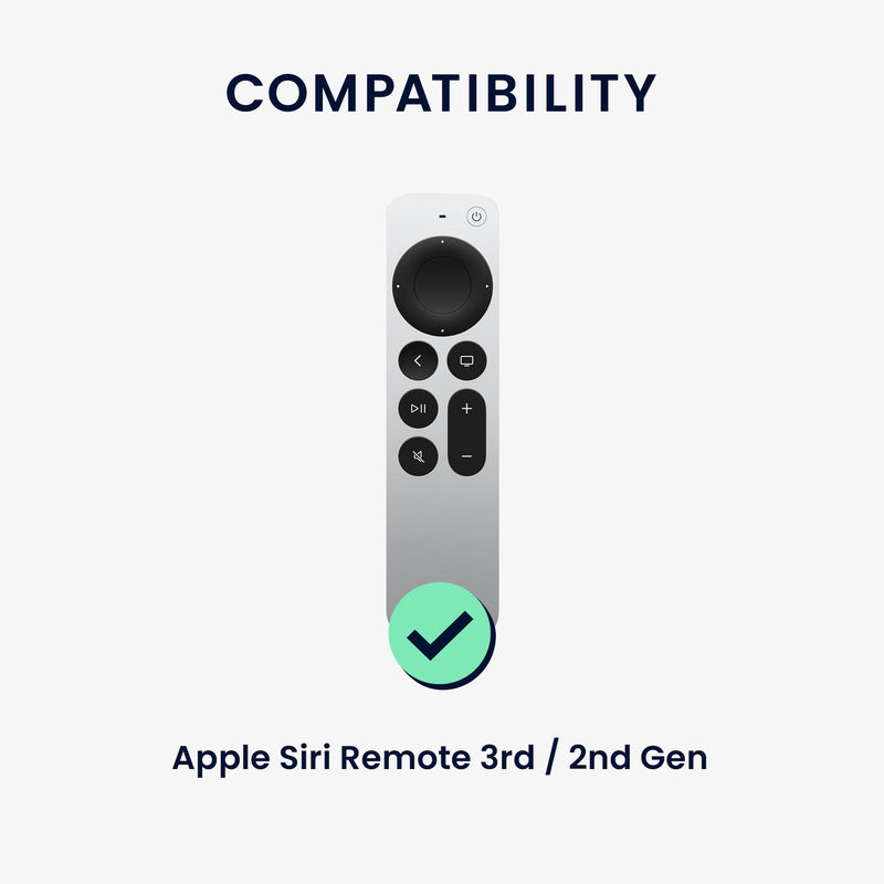 kwmobile Remote Control Cover Compatible with Apple Siri Remote 3rd / 2nd Gen Case for TV Accessories
