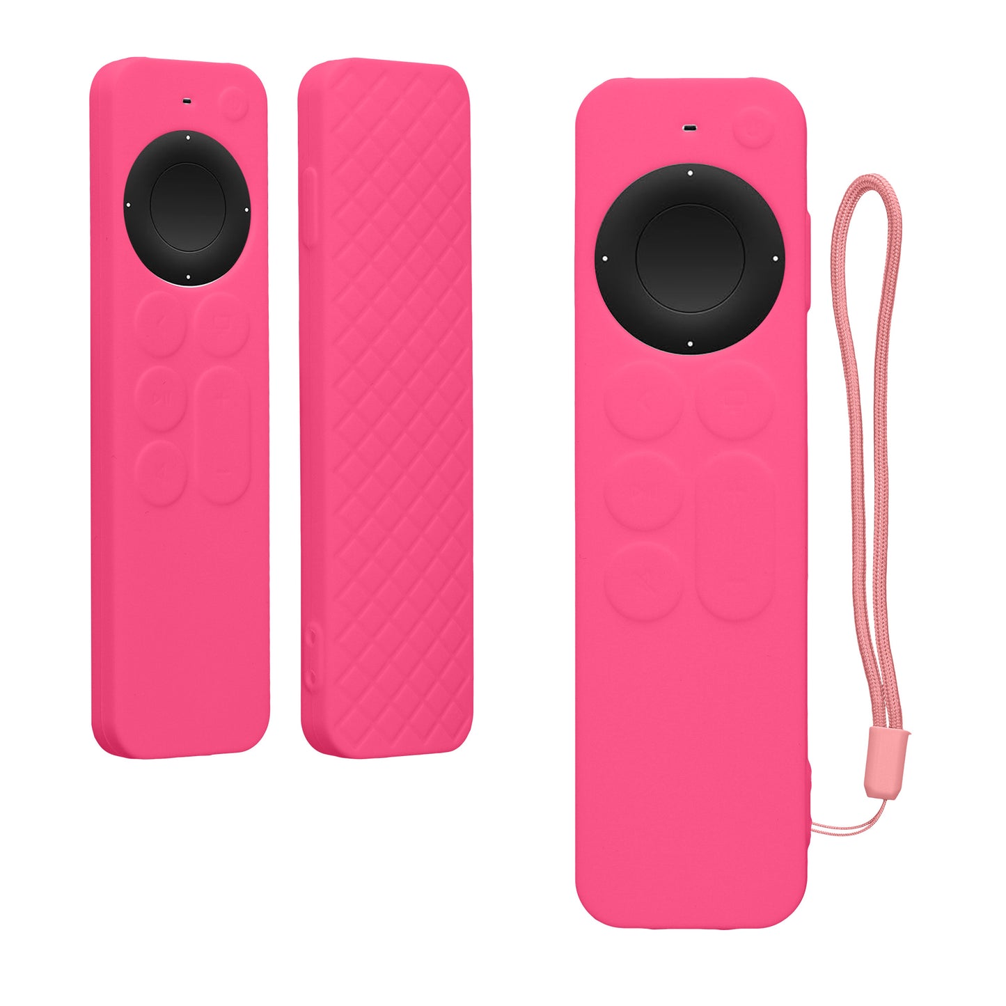 kwmobile Hülle Fernbedienung kompatibel mit Apple Siri Remote 3rd / 2nd Gen Hülle - Silikon Case für TV Zubehör in Rosa Rosa  