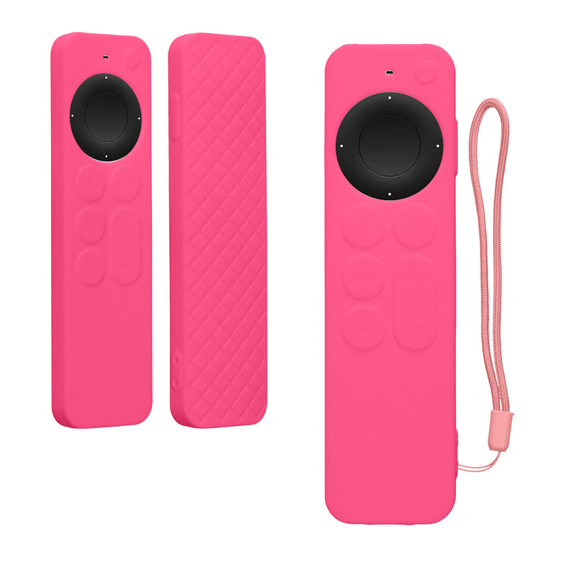 kwmobile Hülle Fernbedienung kompatibel mit Apple Siri Remote 3rd / 2nd Gen Hülle - Silikon Case für TV Zubehör in Rosa Rosa  
