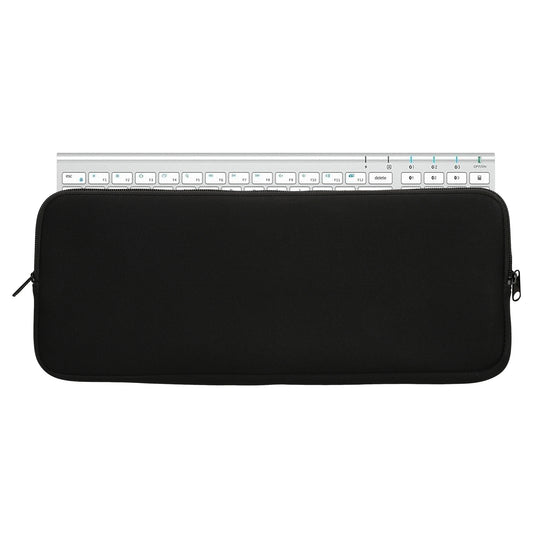 kwmobile Tastatur-Hülle kompatibel mit iClever BK10 Wireless - Neopren Schutzhülle Case Tasche für Tastatur - Neoprentasche für Keyboard - Schwarz Schwarz  