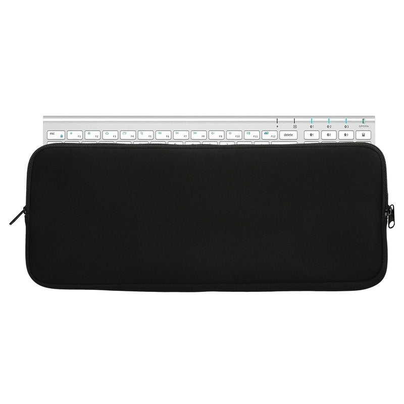 kwmobile Tastatur-Hülle kompatibel mit iClever BK10 Wireless - Neopren Schutzhülle Case Tasche für Tastatur - Neoprentasche für Keyboard - Schwarz Schwarz  