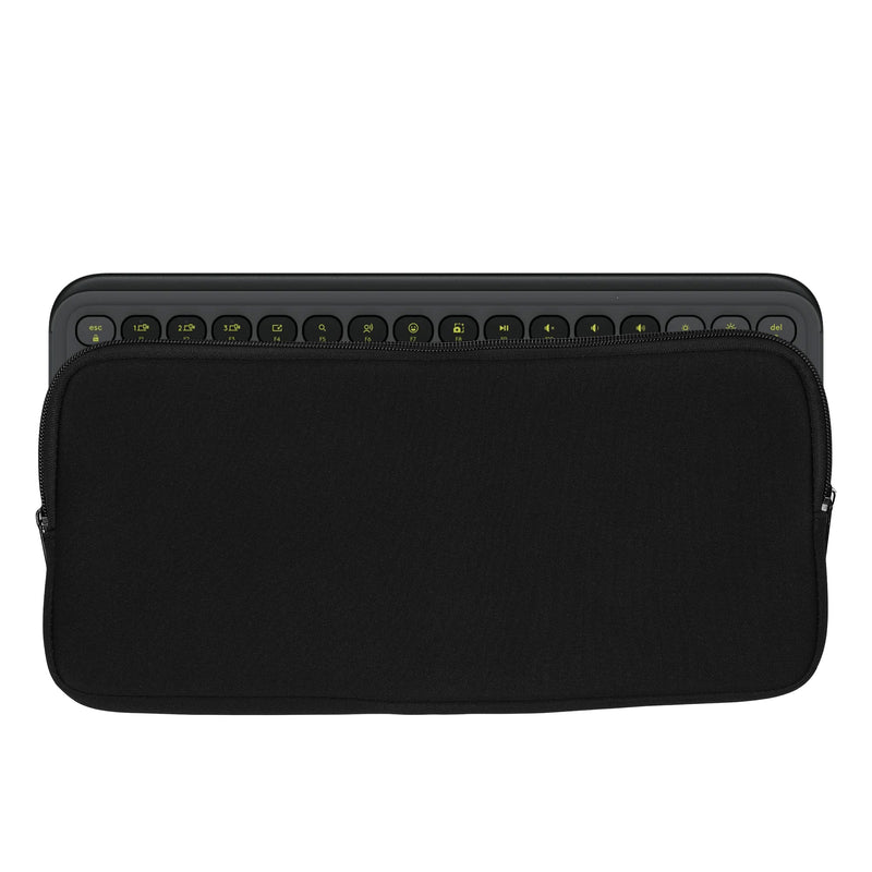 kwmobile Tastatur-Hülle kompatibel mit Logitech POP ICON KEYS - Neopren Schutzhülle Case Tasche für Tastatur - Neoprentasche für Keyboard - Schwarz Schwarz  
