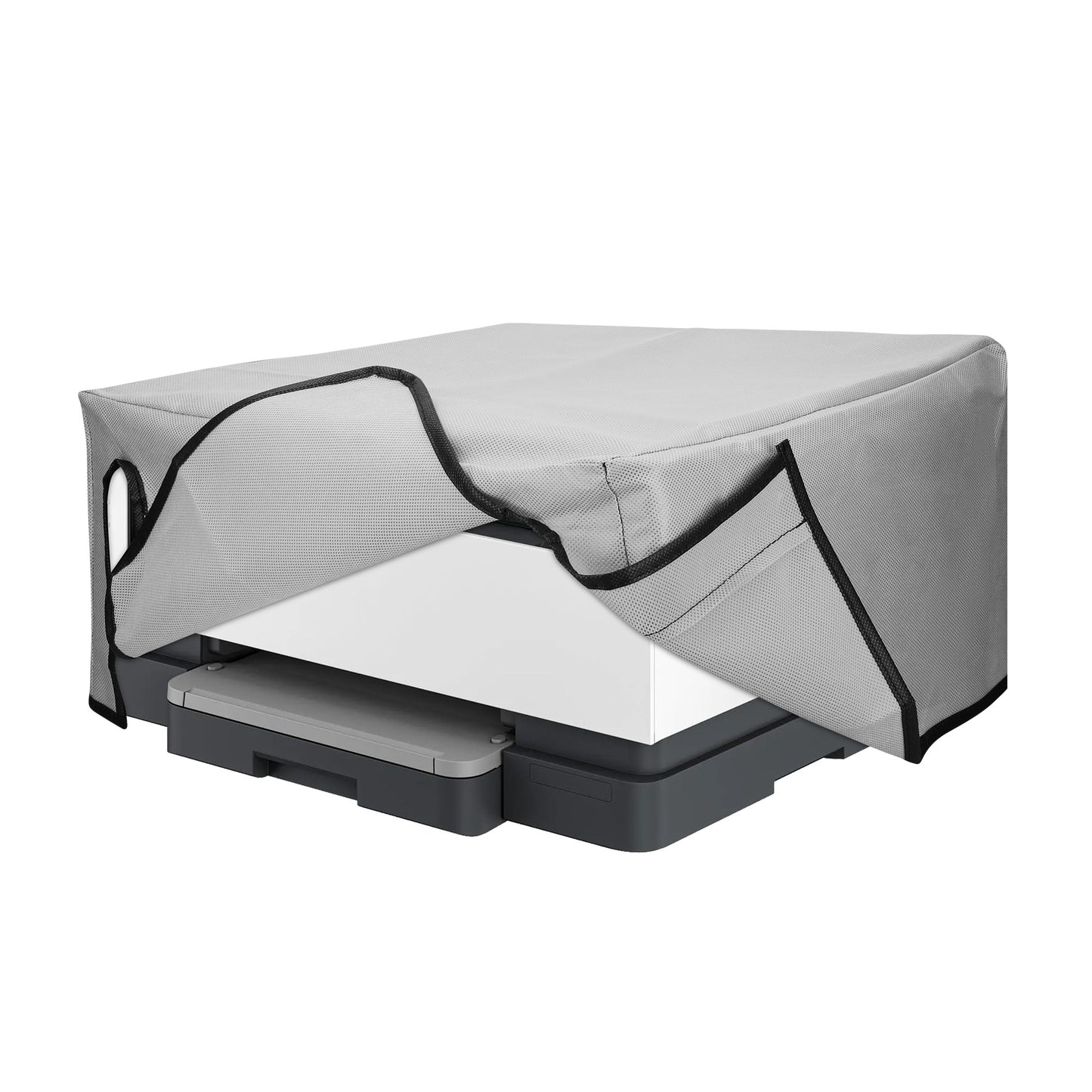 kwmobile Cover kompatibel mit HP OfficeJet 8015e / OfficeJet 8122e - Tasche Hülle Drucker - Staubschutzhülle Schutzhaube Schutzhülle - Hellgrau Hellgrau  