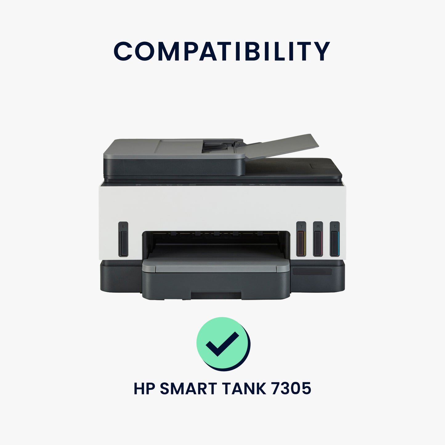 kwmobile Cover compatible with HP Smart Tank 7305 - Printer Cover Case - Dust Cover Protective Hood Protective Cover