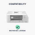kwmobile Cover compatible with Brother MFC-J4335DW - Bag Case Printer - Dust Cover Protective Hood Protective Cover