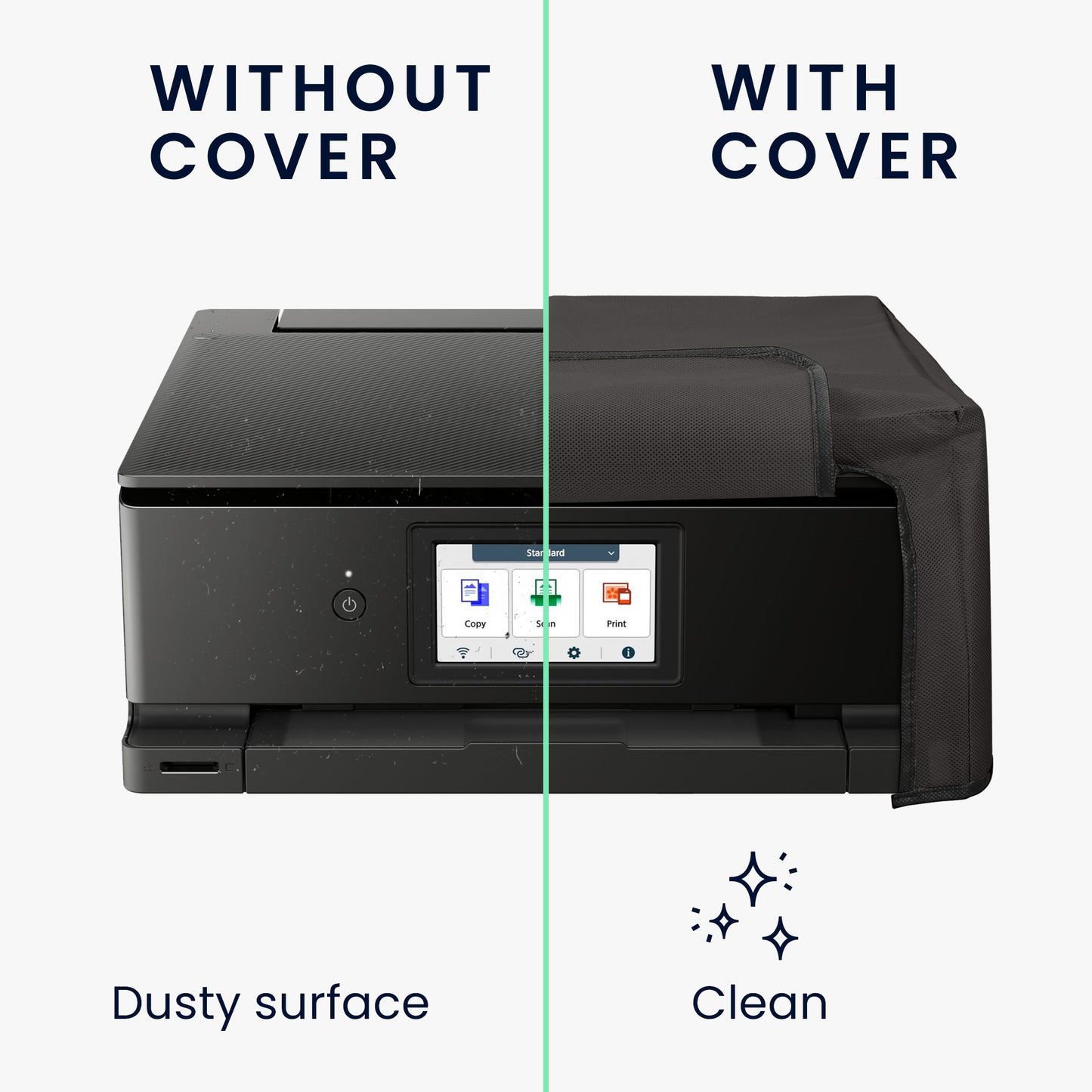 kwmobile Cover compatible with Canon PIXMA TS8750 - Bag Case Printer - Dust Cover Protective Cover Protective Sleeve