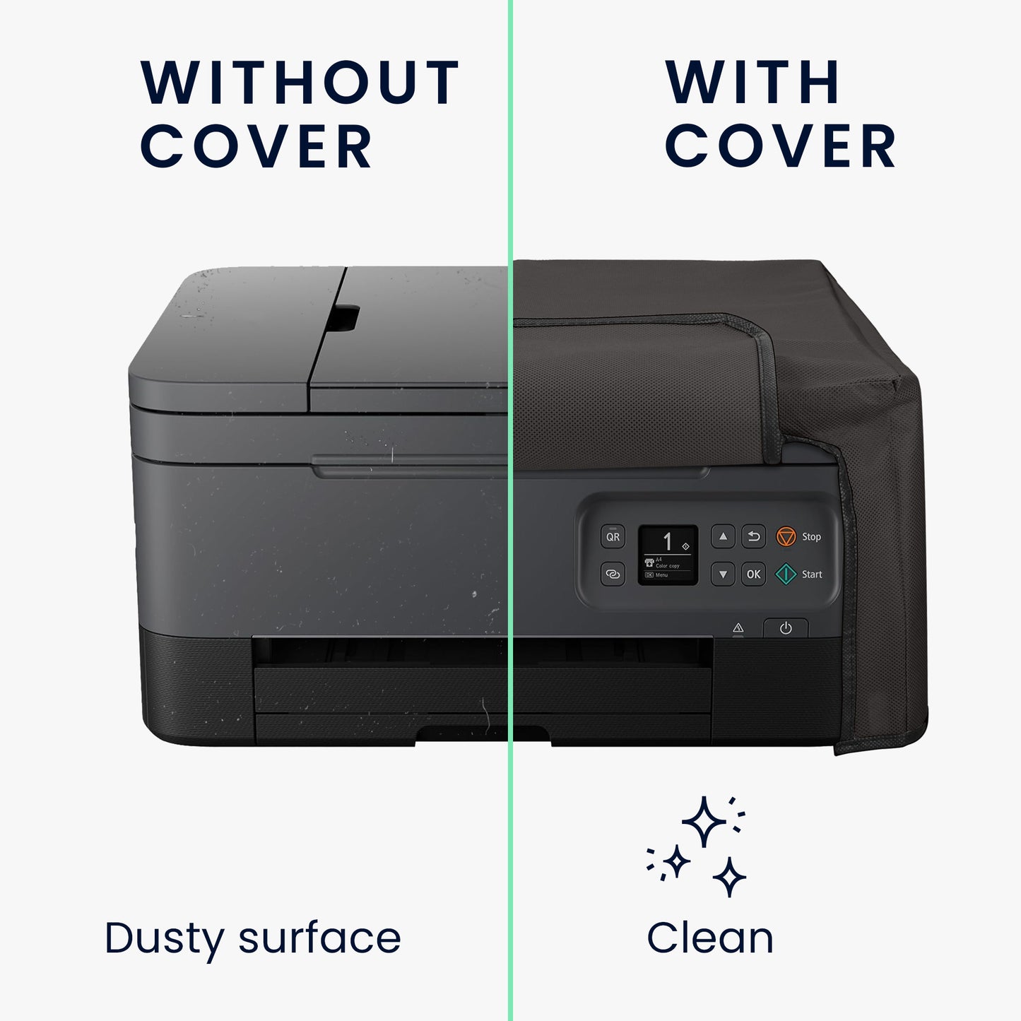 kwmobile Cover compatible with Canon PIXMA TS7450i - Printer Bag Case - Dust Cover Protective Hood Protective Cover