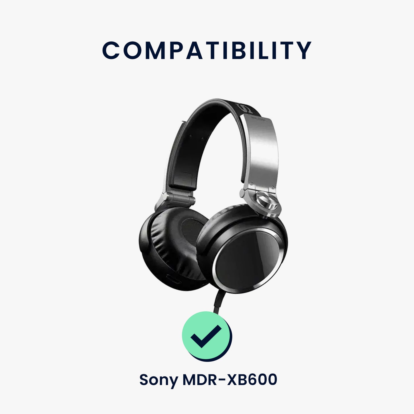 kwmobile Ear Pads for Sony MDR-XB600 Headphones Replacement Parts Over Ear Headphones