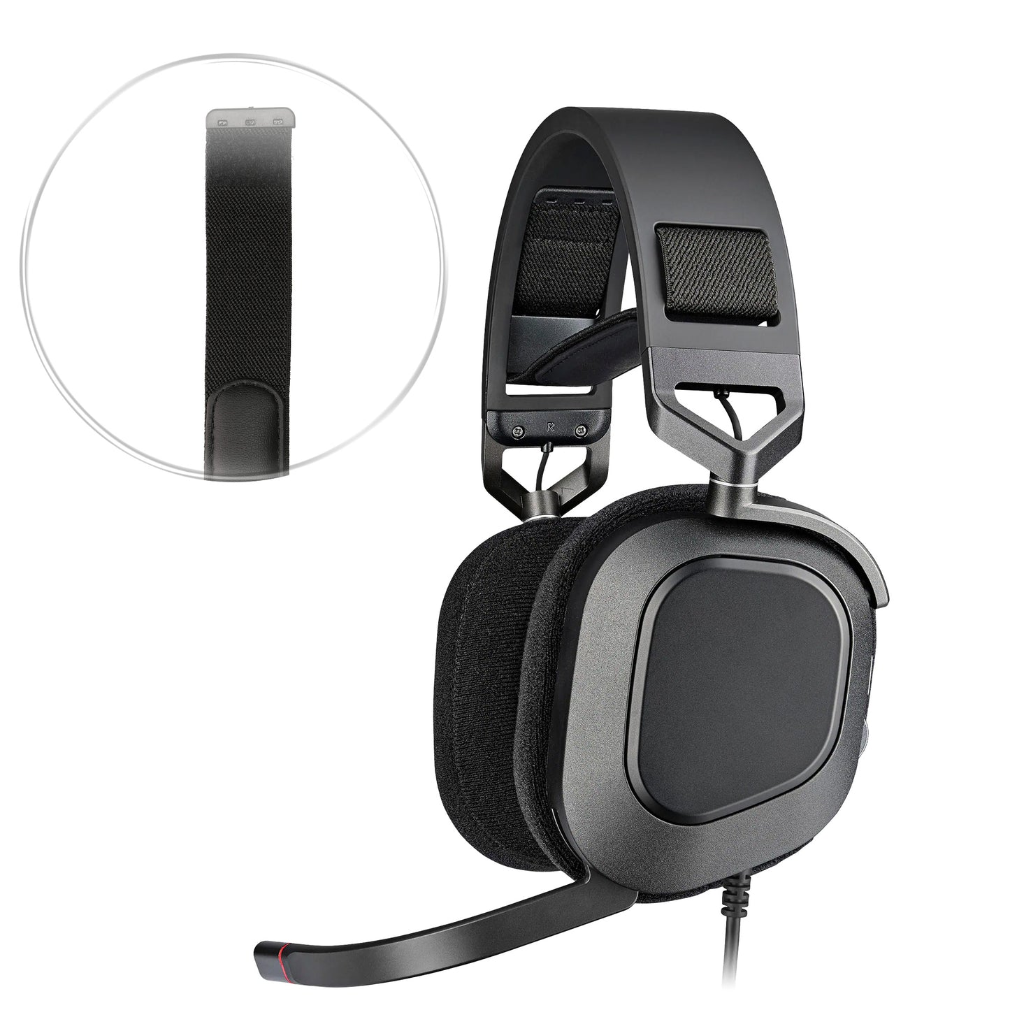 kwmobile Headband Cushion Compatible with Corsair HS80 Over Ear Headphones Replacement Headband Pad