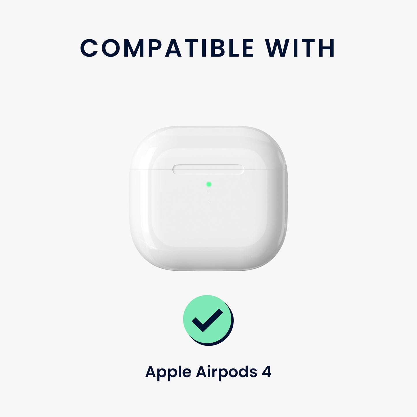 kwmobile In-Ear Headphone Case for Apple Airpods 4 Case with Carabiner - Headphones Case - Earphones Cover Etui