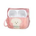 kwmobile In-Ear Kopfhörer Case für Apple Airpods Pro 2 / Pro 1 Hülle mit Karabiner - Headphones Case - Earphones Cover Etui - Weißer Terrier Altrosa  [dsg06]