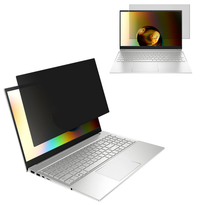 kwmobile Sichtschutzfolie für 15.6" Laptop (16:9) 345x195mm Folie - Blickschutzfolie Privacy Screen - Laptop Folie - Anti Spy Folie - Laptop Schutz Schwarz  