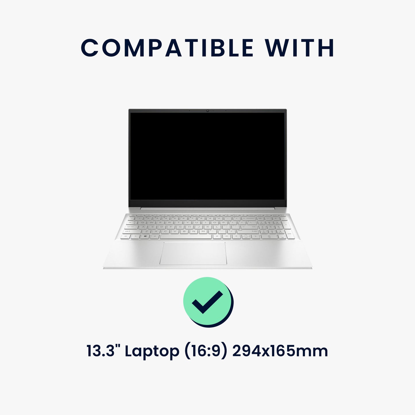 kwmobile Privacy Screen Protector for 13.3" Laptop (16:9) 294x165mm Film Anti-Spy Film Laptop Protection