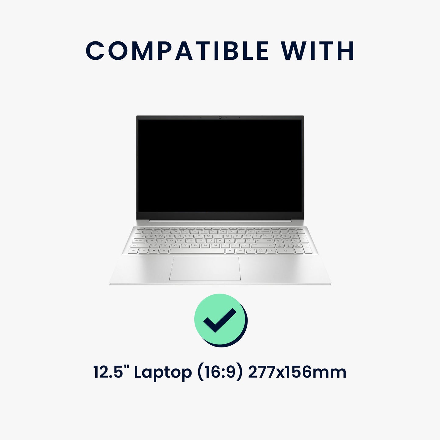 kwmobile Privacy Screen Protector for 12.5" Laptop (16:9) 277x156mm Film Privacy Screen Laptop Film Anti Spy Film Laptop Protection