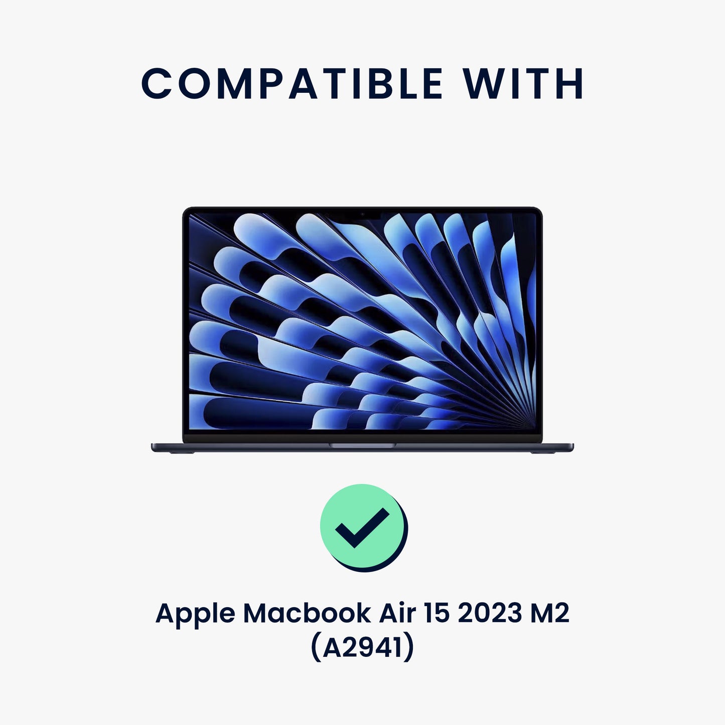 kwmobile Privacy Screen Protector for Apple Macbook Air 15 2023 M2 (A2941) Film - Anti-Spy Privacy Film - Laptop Film - Anti-Spy Film - Laptop Protection
