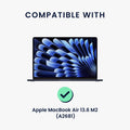 kwmobile Privacy Screen Protector for Apple MacBook Air 13.6 M2 (A2681) Touch ID model Film - Anti-Glare Privacy Screen - Laptop Film - Anti-Spy Film - Laptop Protection