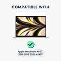 kwmobile Privacy Screen Protector for Apple MacBook Air 13" 2018 2019 2020 A1932 Film Anti-Spy Privacy Screen Laptop Film Laptop Protection
