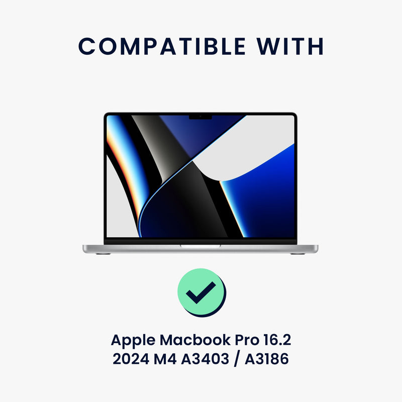 kwmobile Privacy Screen Protector for Apple MacBook Pro 16.2 2024 M4 A3403 / A3186 Film Privacy Screen Laptop Film Anti-Spy Film Laptop Protection